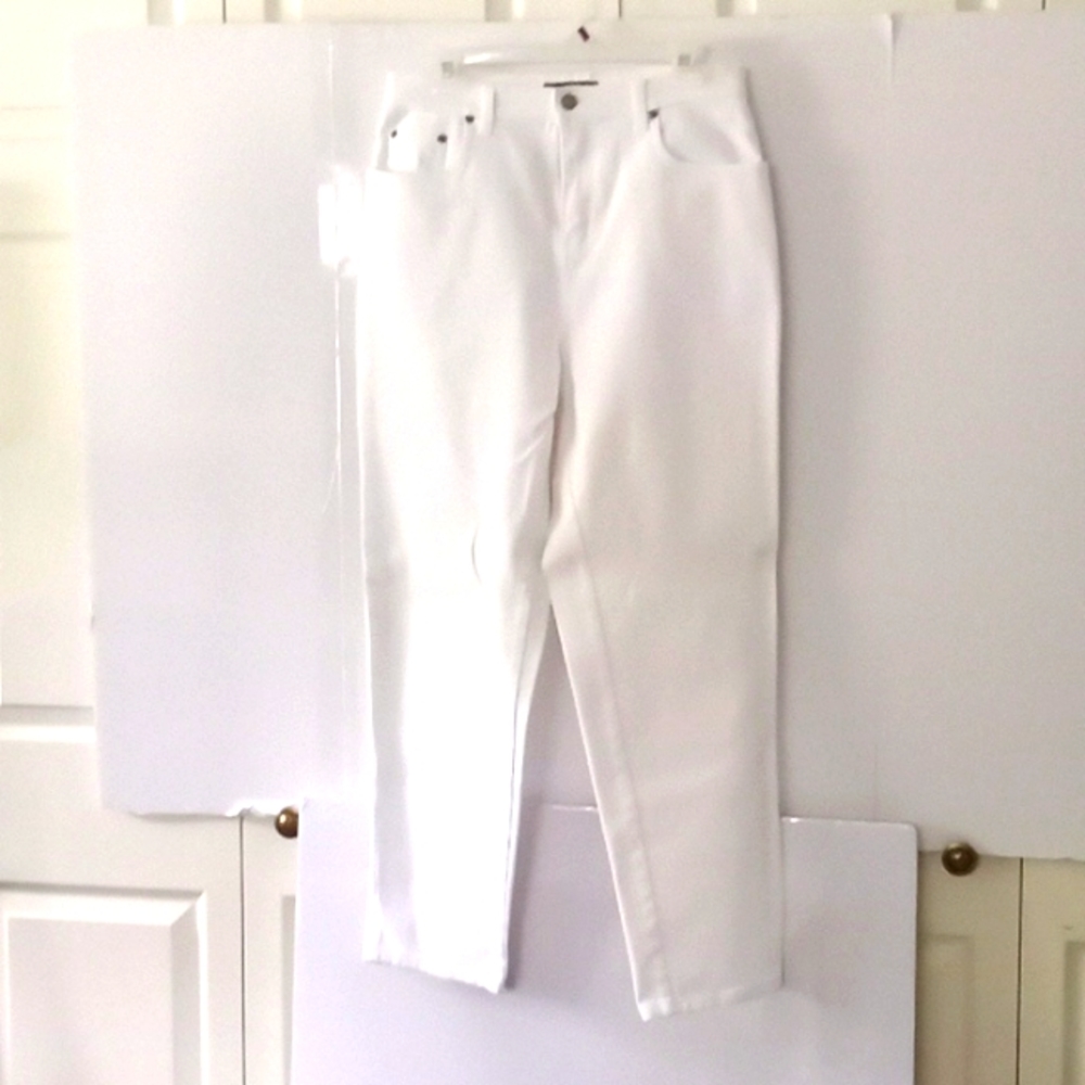 Vintage Bill Blass Women's Stretch Jeans - Size 10 - White